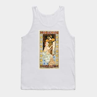 MOSAICOS Tiles Barcelona Spain 1900 by Alexandre de Riquer Vintage Art Nouveau Poster Tank Top